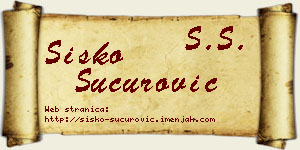 Sisko Šućurović vizit kartica